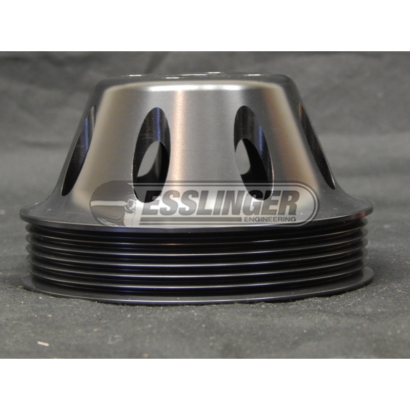 Serpentine Water Pump Pulley - Black 5 Serpentine Water Pump Pulley - Black 5