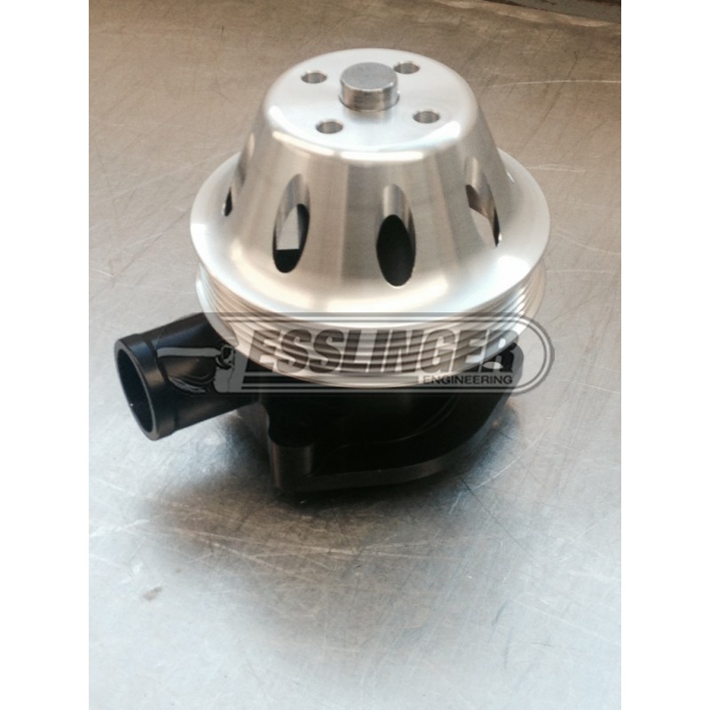 Serpentine Water Pump Pulley - Black 5