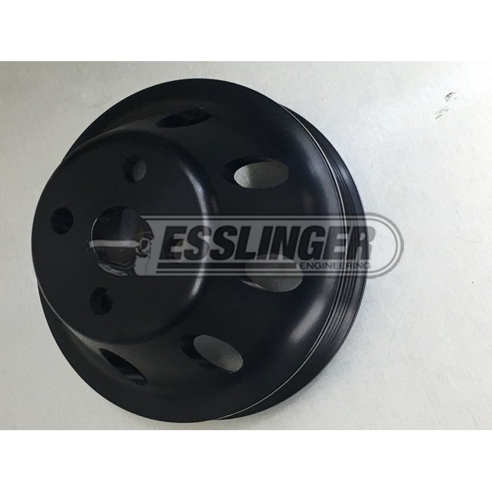 Serpentine Water Pump Pulley - Black 5