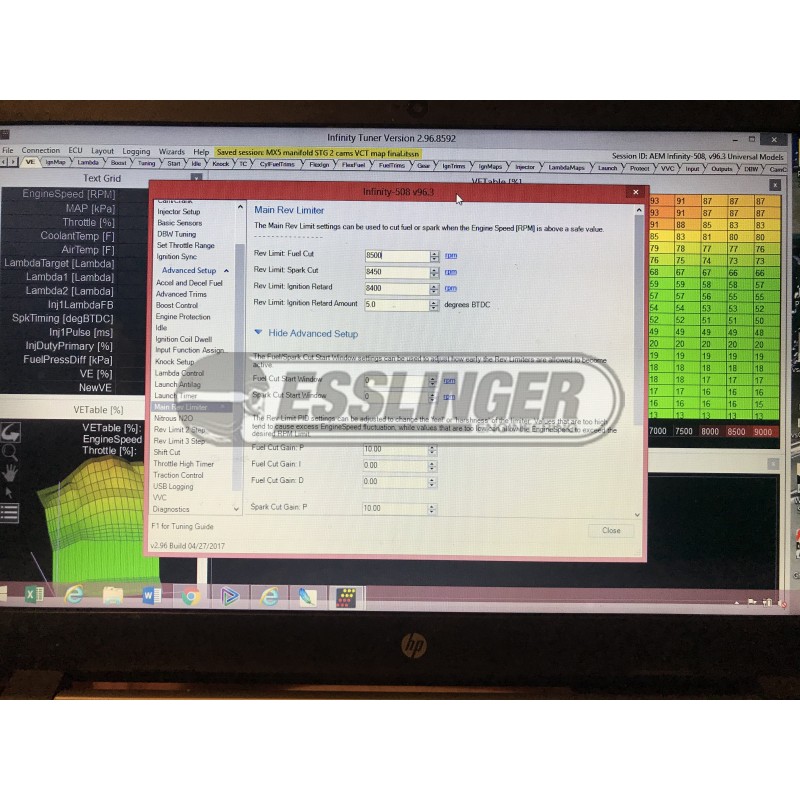 AEM Infinity N/A Remote Tune Base Map