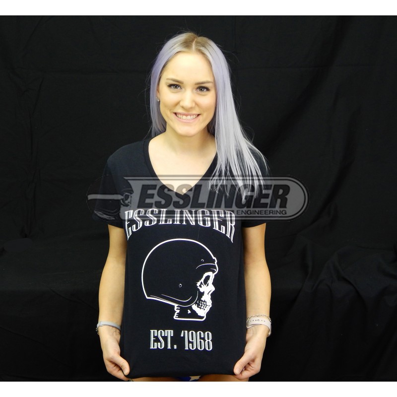 Esslinger Women's Black Skull T-shirt