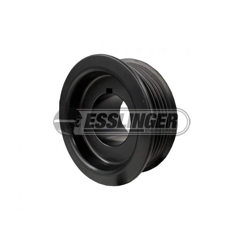 Serpentine Crank Pulley - Black 2.9"