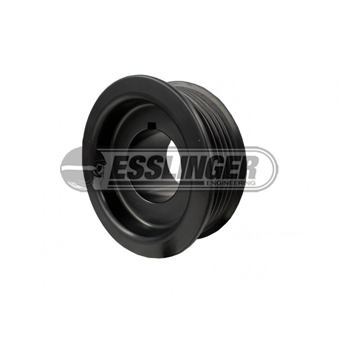 Serpentine Crank Pulley - Black 2.9