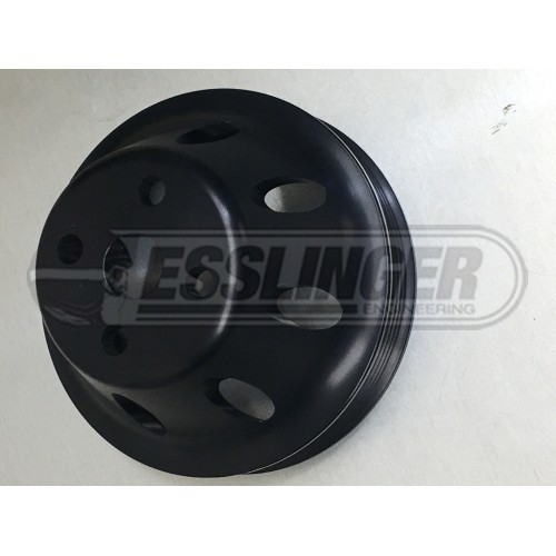 Serpentine Water Pump Pulley - Black 5"